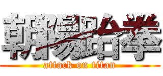 朝陽跆拳 (attack on titan)