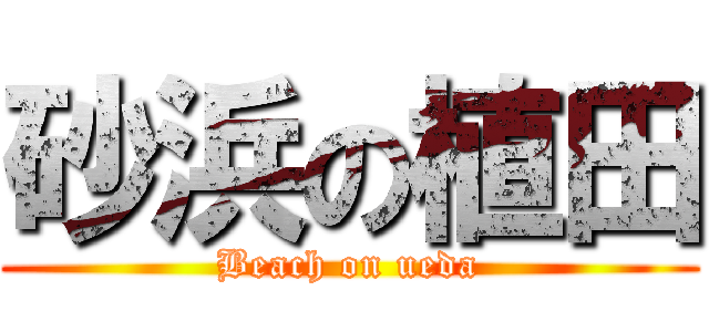 砂浜の植田 (Beach on ueda)
