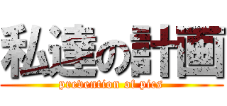 私達の計画 (prevention of pics)