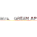 Ｍｒｓ． ＧＲＥＥＮ ＡＰＰＬＥ (attack on titan)