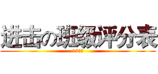 进击の班级评分表 (13物流)