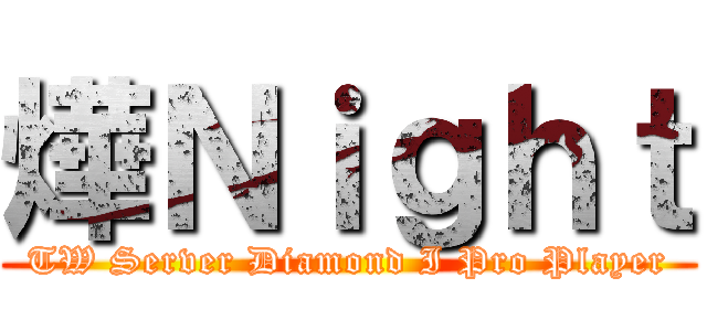 燁Ｎｉｇｈｔ (TW Server Diamond I Pro Player)