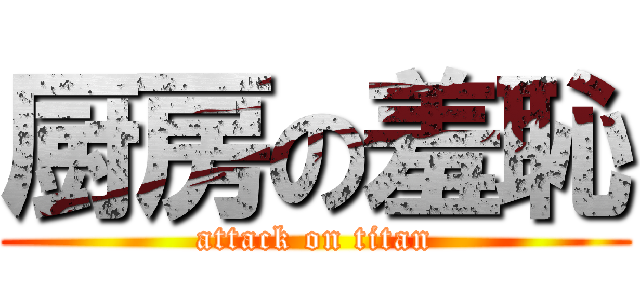 厨房の羞恥 (attack on titan)
