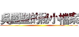 吳國聖的秘小檔案 ()