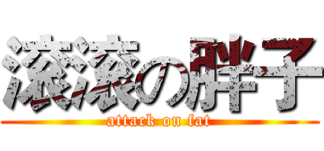 滚滚の胖子 (attack on fat)