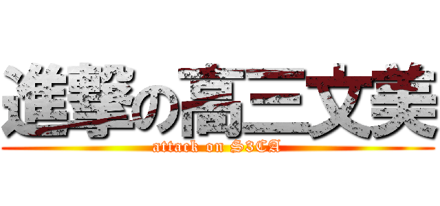 進撃の高三文美 (attack on S3CA)