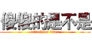 傻傻的是不是 (attack on titan)