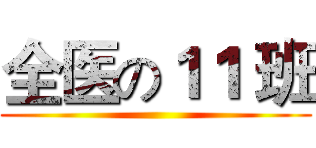 全医の１１ 班 ()
