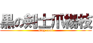 黒の剣士爪楊枝 (stay cool)