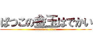 ぱつこの金玉はでかい (attack on titan)