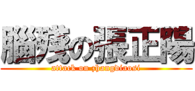 腦殘の張正陽 (attack on zhangdiaosi)