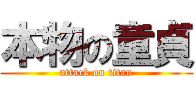 本物の童貞 (attack on titan)