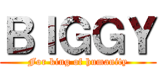 ＢＩＧＧＹ (For king of humanity)