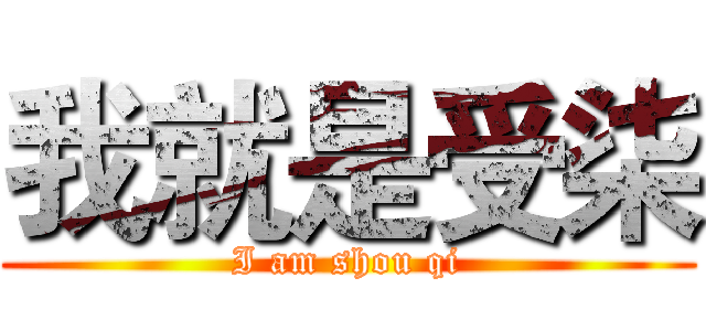 我就是受柒 (I am shou qi)