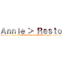 Ａｎｎｉｅ ＞ Ｒｅｓｔｏ (LIDEM COM ISSO NOOBS!)