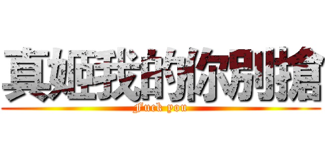 真姬我的你別搶 (Fuck you)