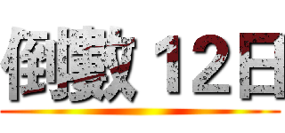 倒數１２日 ()