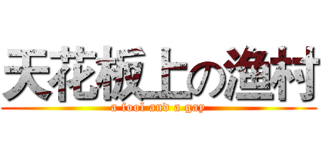 天花板上の渔村 (a fool and a gay)