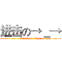 进击の→＿→ (attack on titan)
