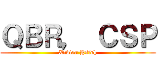 ＱＢＲ， ＣＳＰ (Xavier Hsieh)