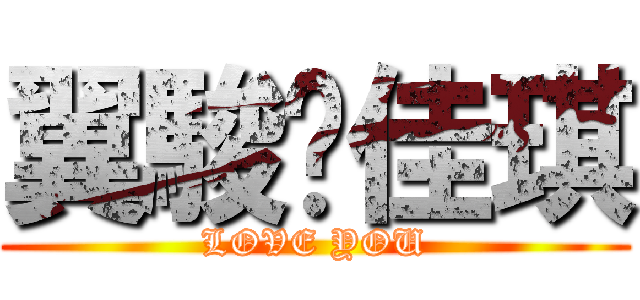 翼駿♥佳琪 (LOVE YOU)