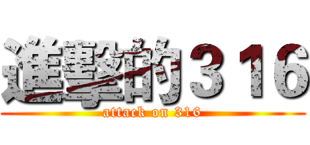 進擊的３１６ (attack on 316)