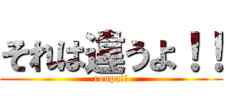 それは違うよ！！ (ronpa!!)