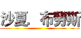沙夏．布勞斯 ()