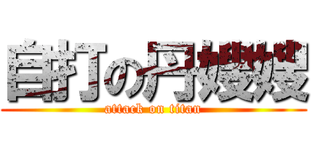 自打の丹嫂嫂 (attack on titan)