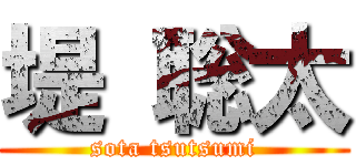 堤 聡太 (sota tsutsumi)