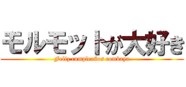 モルモットが大好き (Feliz cumpleaños combaya)