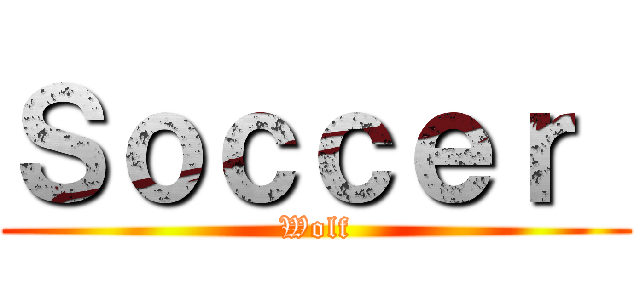 Ｓｏｃｃｅｒ  (Wolf)