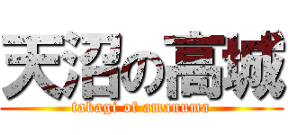 天沼の高城 (takagi of amanuma)