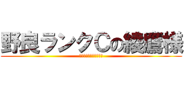 野良ランクＣの綾鷹様 (選ばれたのは綾鷹でした)