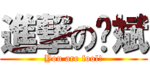 進撃の许斌 (You are fool!)