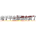 老子平生最恨水货了 ()