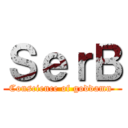 ＳｅｒＢ (Conscience of goddamn )