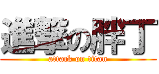 進撃の胖丁 (attack on titan)
