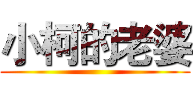 小柯的老婆 ()