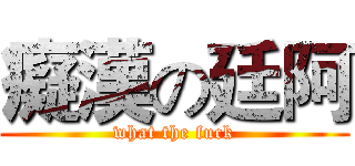 癡漢の廷阿 (what the fuck)