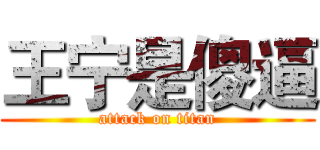 王宁是傻逼 (attack on titan)