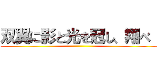 双翼に影と光を冠し、翔べ  ()