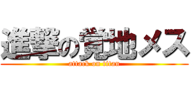 進撃の覚地メス (attack on titan)