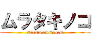 ムラタキノコ (murata mushroom)