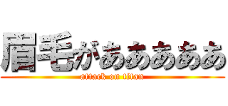 眉毛があああああ (attack on titan)