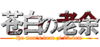 苍白の老余 (the man's luan zi 23.4cm)