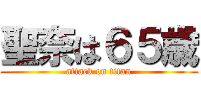 聖奈は６５歳 (attack on titan)