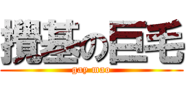 攪基の巨毛 (gay mao)