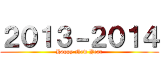 ２０１３－２０１４ (Happy New Year)