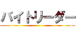 バイトリーダー ()